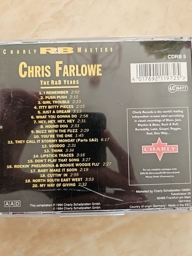 Chris Farlowe CD - The R&B Years