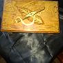 Vintage Wooden Musical Cigar and Cigarette Box, Cigar and Tobacco Leaves on the Lid., when Opened it Plays Music., a beautiful collectors lot, Image 3