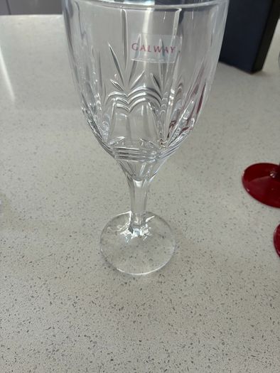 Galway Crystal Wine Glasses x6