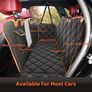 Dog Hammock for Car Back Seats with Side Protection and Mesh Visual Window, Durable Scratch Proof and Waterproof Pet Seat Cover for Cars/Trucks/SUV, 135 x 148 cm, Black&Orange Image 3