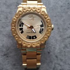 Paris Hilton Gold Watch unisex with new battery