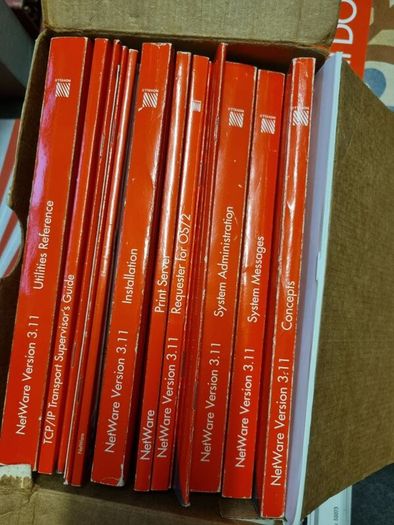 Vintage IBM Microsoft Lotus Novell Software Manuals  Binders Job Lot 1980s 90s