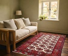 Beautiful Afghan Bokhara Hand Knotted Rug Carpet