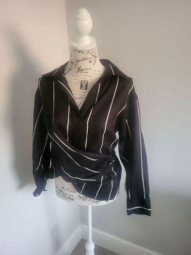 black linen blouse - reduced further
