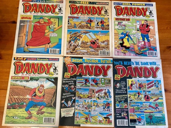 Comics: 'The Dandy' 1996,1998 and 1999 (73 numbers)
