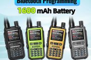 Baofeng UV 5R Mini Walkie Talkie Bluetooth Programming Frequency Dual PTT Band Type-C AM FM Ham 2 Way Radio For Hiking
