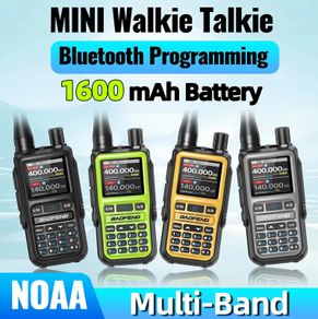 Baofeng UV 5R Mini Walkie Talkie Bluetooth Programming Frequency Dual PTT Band Type-C AM FM Ham 2 Way Radio For Hiking