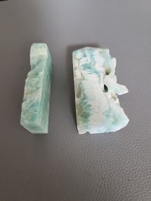 Pair of hemimorphite specimens