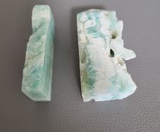 Pair of hemimorphite specimens