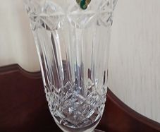 A beautiful Waterford Crystal  9in stemmed vase
