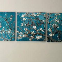 Van Gogh Almond Blossom triptych