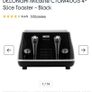 DeLonghi Micalite 4-Slice Toaster - Black Image 2