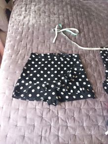 Prettylittlething Shorts size 14 black & white polka dot size 14
