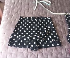 Prettylittlething Shorts size 14 black & white polka dot size 14