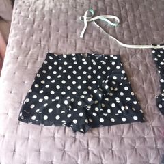 Prettylittlething Shorts size 14 black & white polka dot size 14