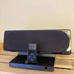 iPod nano apple and Sony speaker