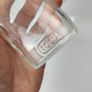 333 - Set of 3 Vintage Clear Glass Collectible Decorative Ribbed Bottles Image 7