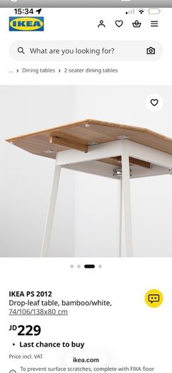 ikea dropleaf table
