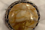 Large Marble Brooch
