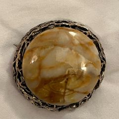 Large Marble Brooch