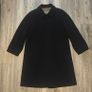 Men's Bugatti Wool & Cashmere Overcoat Made in Germany Black Vintage Image 2