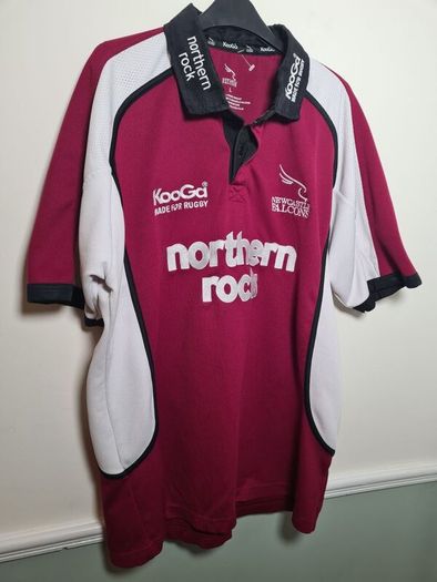 Vintage Newcastle Falcons rugby shirt jersey 2005 size Large KOOGA NORTHERN ROCK
