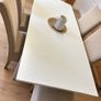 White Extendable Dining Table Image 2