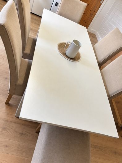 White Extendable Dining Table