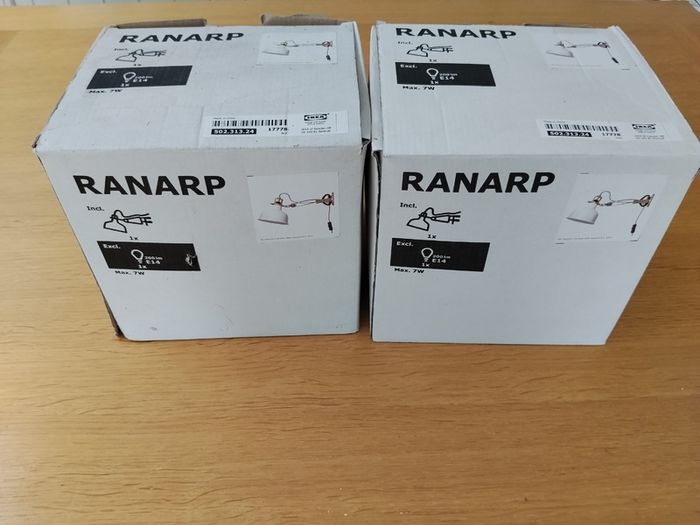 Ikea Ranarp Bed/Desk/Spot Lights