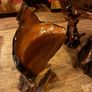 Large hand crafted table and 4 chairs Image 8