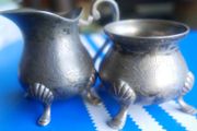 Vintage Silverplate Creamer And Sugar Bowl
