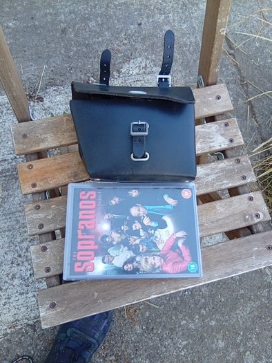 leather motorcycle/bicycle bag