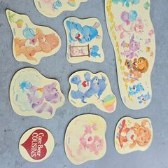 HTF 9 x Carebear Magnets from 80s Care Bear Cousins TOFC same era as MLP G1 My Little Pony