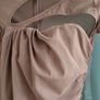 BERSHKA Mocha ruched bodycon dress Sz S (Fit 8 UK) Image 2