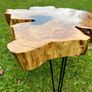 Epoxy resin table, live edge Image 5