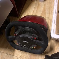 Thrustmaster TS-XW w/ Sparco wheel, 3 piece pedals and Logitech shifter