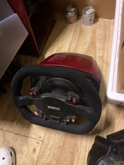 Thrustmaster TS-XW w/ Sparco wheel, 3 piece pedals and Logitech shifter