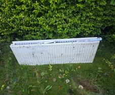 Double Radiator with wall fittings