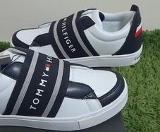 Tommy Hilfiger Unisex Leather Footwear low cut sneaker UK-7/EUR-41 Style:T3B4-30508-0744X007 blue/white-2024