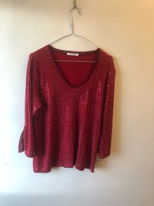 Red sparkly top (approx size 14)