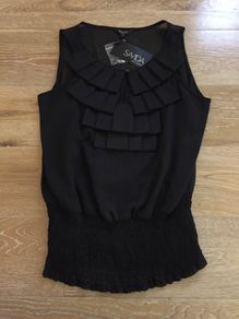 BNWT Savida Black Dressy Top Size 8