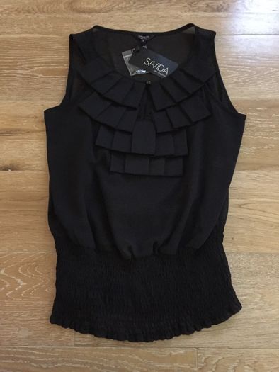 BNWT Savida Black Dressy Top Size 8