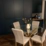 4 beige dining chairs and 2 counter stools Image 4