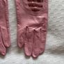Gloves - Leather - Pink - Size 7 Image 2