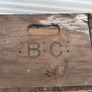 Old beer bottle crate stamped "B C" and "4  69" Image 6