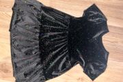 Girls sparkly black dress 9-10yrs