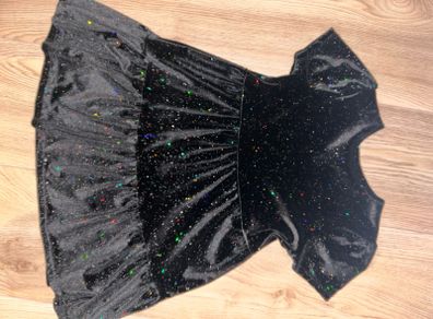 Girls sparkly black dress 9-10yrs