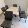 Harvey Norman table & 6 x chairs Image 7
