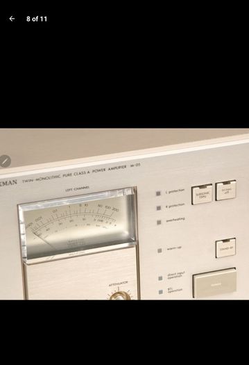 Mega Rare Legendary Beast LUXMAN M05 DUAL MONO CLASS-A 400W @8 OHMS Bridged over 40KG Champagne edition Recapped and Professionally serviced and Cleaned with new components Bargain