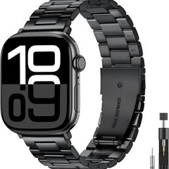 Compatible for Metal Apple Watch Straps 46mm 45mm 44mm 49mm 42mm 41mm 40mm 38mm Men, Business Stainless Steel Bands for iWatch Ultra 3/2/1,SE3,Series 11 10 9 8 7 6 5 4 3 2 1
